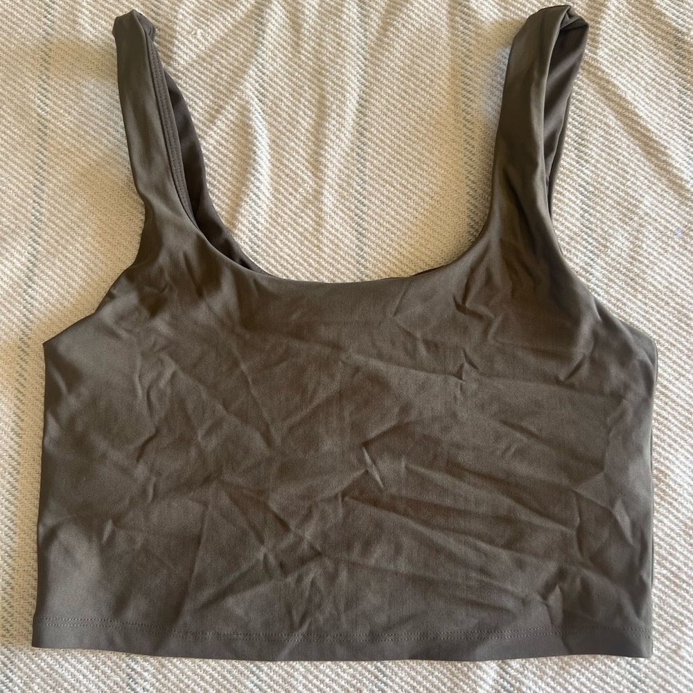 Fabletics crop top with built-in bra